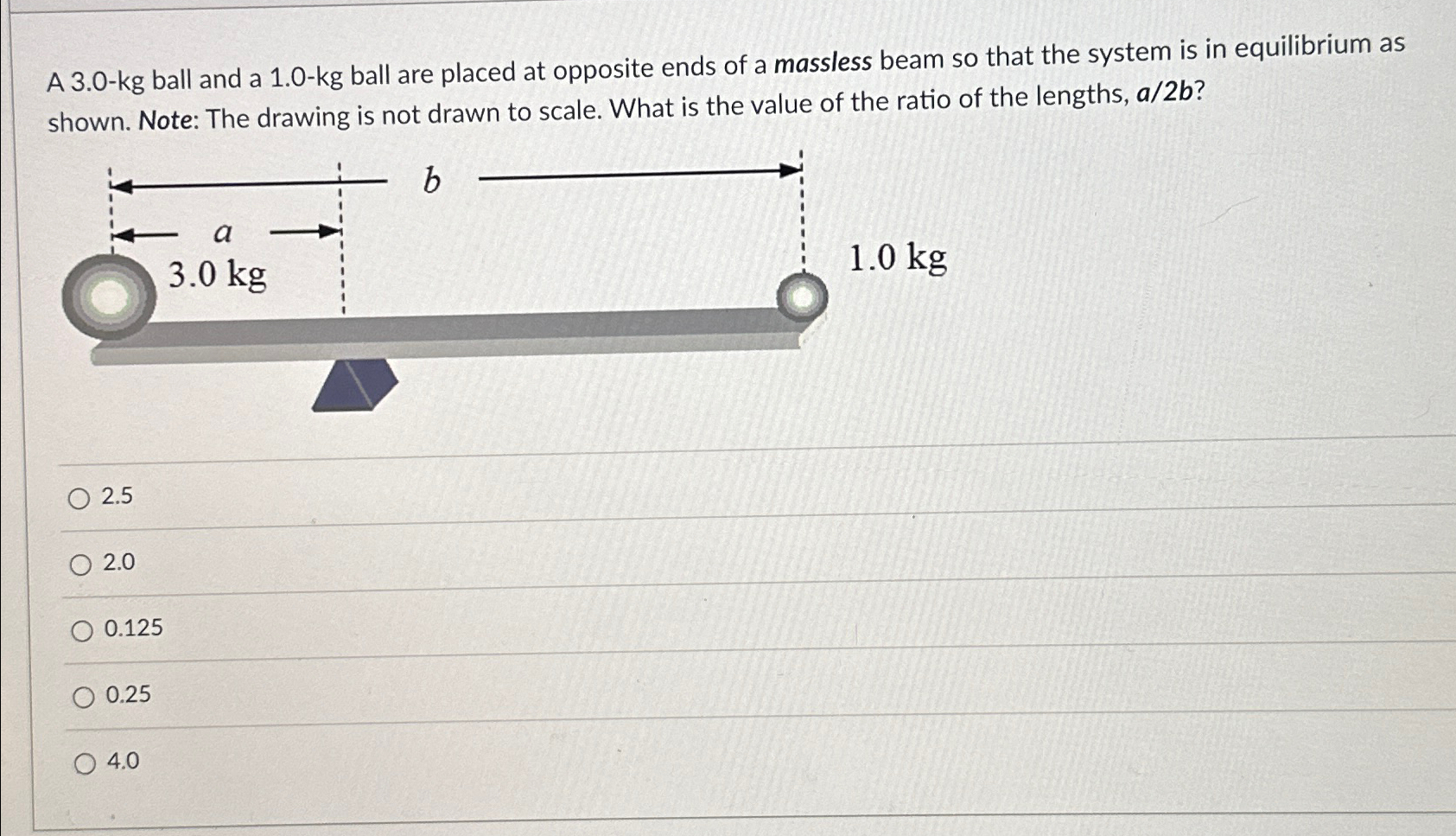 Solved A 3.0-kg ﻿ball and a 1.0-kg ﻿ball are placed at | Chegg.com