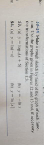 Solved 53-54 Make a rough sketch by hand of the graph of | Chegg.com