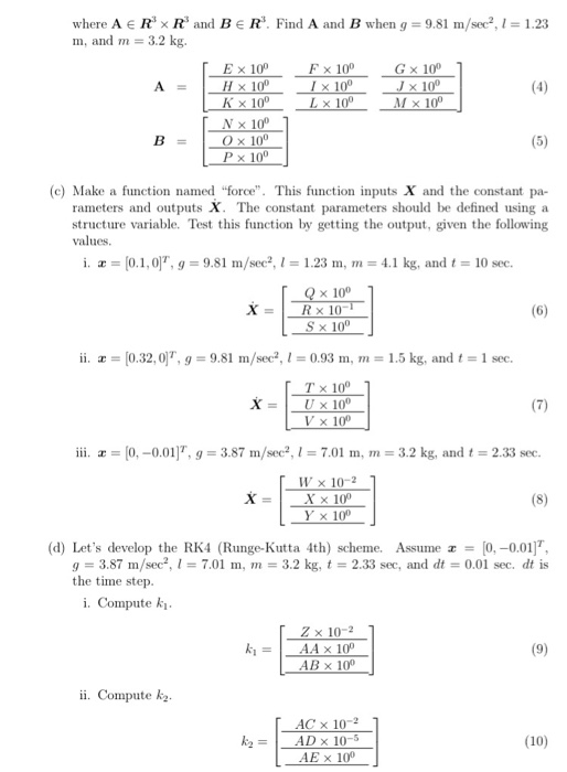 I Need Help Creating A Matlab Code For Problem Num Chegg Com