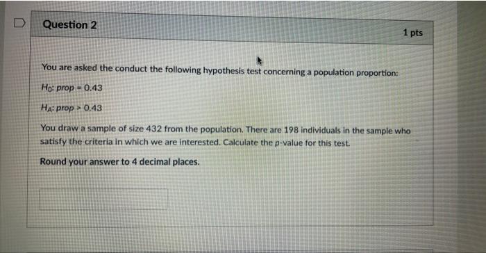 Solved You are asked the conduct the following hypothesis | Chegg.com