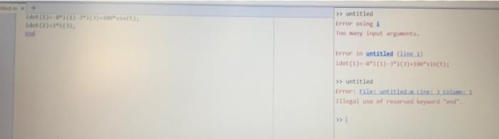 Write a MATLAB code for solving the following system | Chegg.com