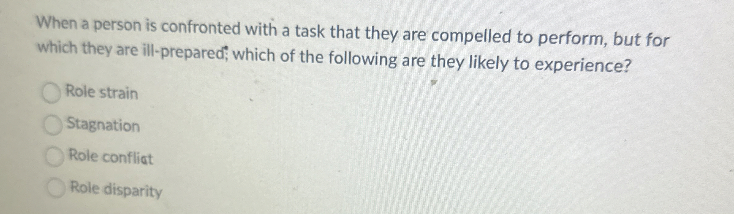 Solved When a person is confronted with a task that they are | Chegg.com