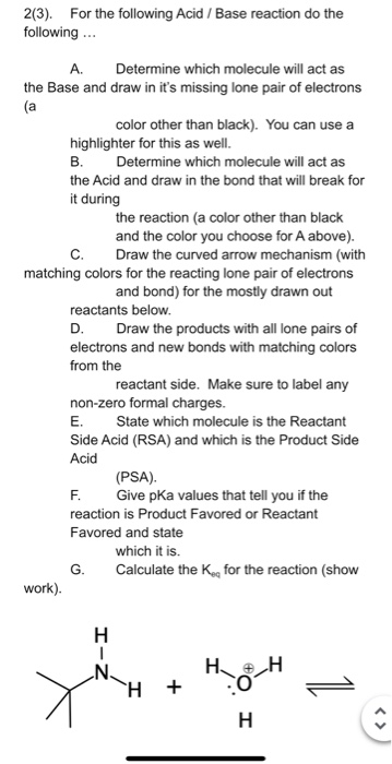 Solved 1(2). When I ask you the pka of a molecule, I'm | Chegg.com