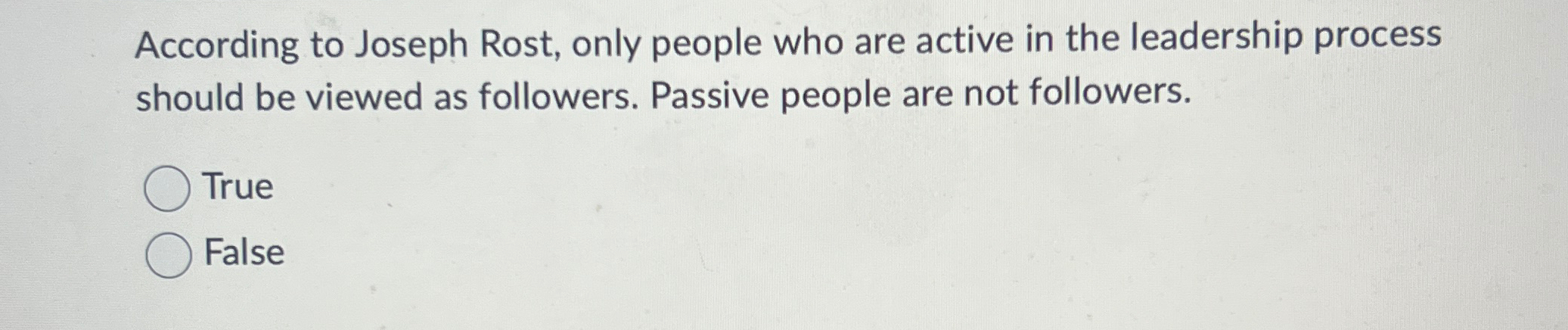 Solved According to Joseph Rost, only people who are active | Chegg.com