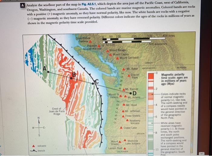 Solved B The map in Fig. A2.3.1 shows the distribution of a | Chegg.com