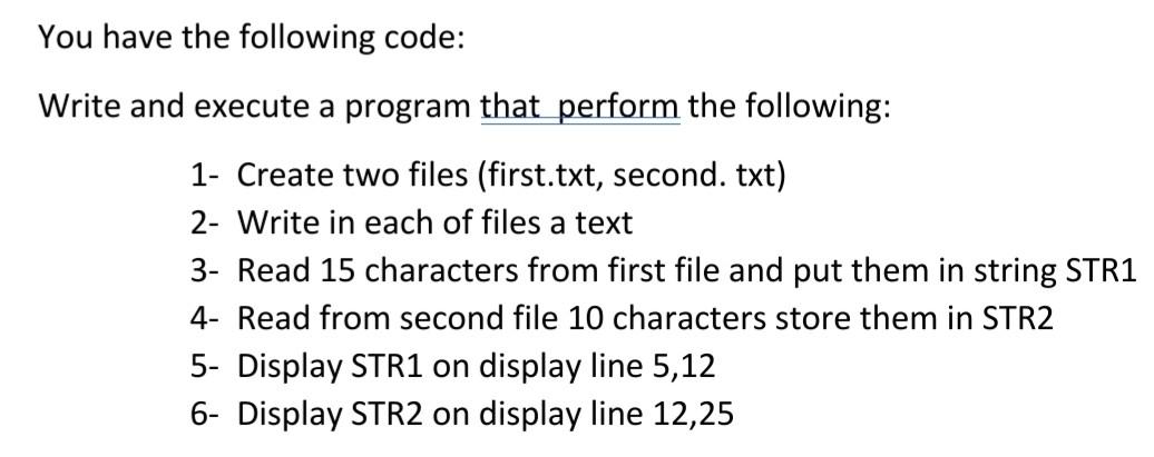 solved-you-have-the-following-code-write-and-execute-a-chegg