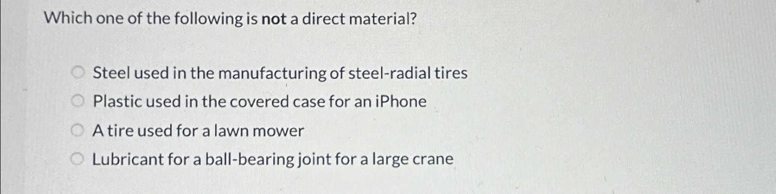 Solved Which one of the following is not a direct | Chegg.com