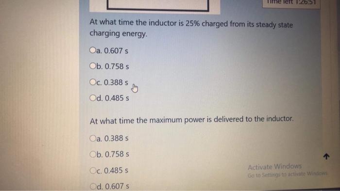 Solved Time left 1:27:06 Question 9 Not yet For the circuit | Chegg.com