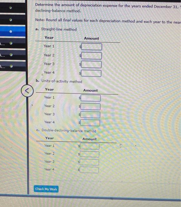 Solved Depreciation by Three Methods Partial Year Pendice | Chegg.com