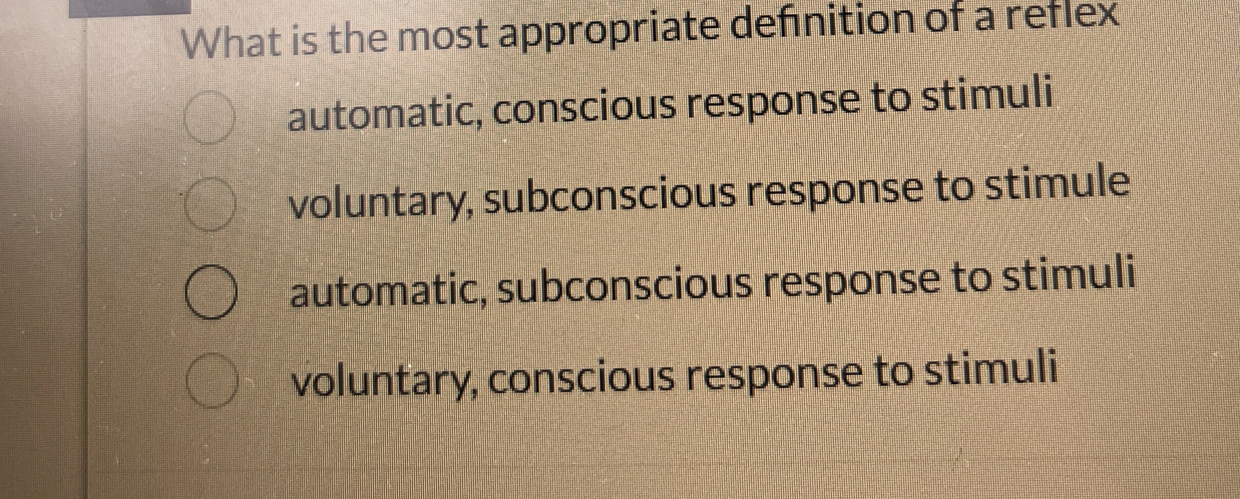Solved What is the most appropriate definition of a | Chegg.com