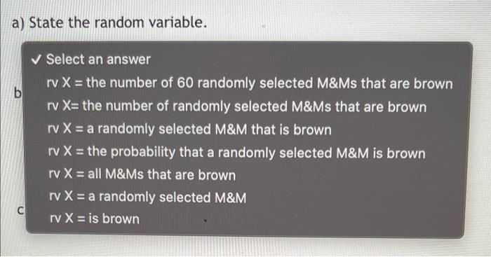 Solved The proportion of brown M&M's in a milk chocolate | Chegg.com