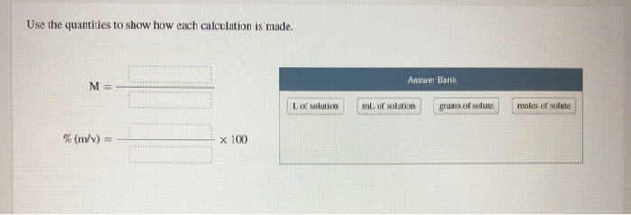 Solved The Mass Of Solute Per 100 Ml Of Solution Is Abbre Chegg Com