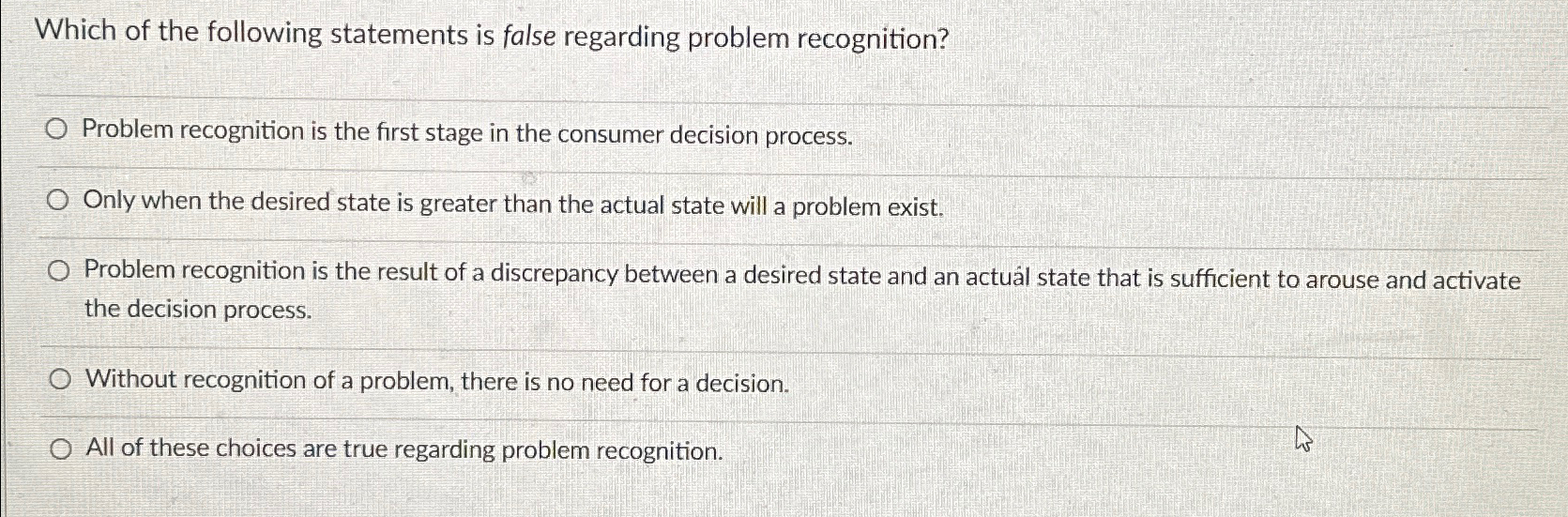 Solved Which of the following statements is false regarding | Chegg.com