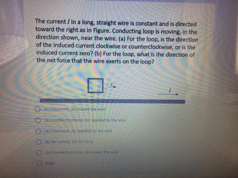 Solved The current I in a long, straight wire is constant | Chegg.com