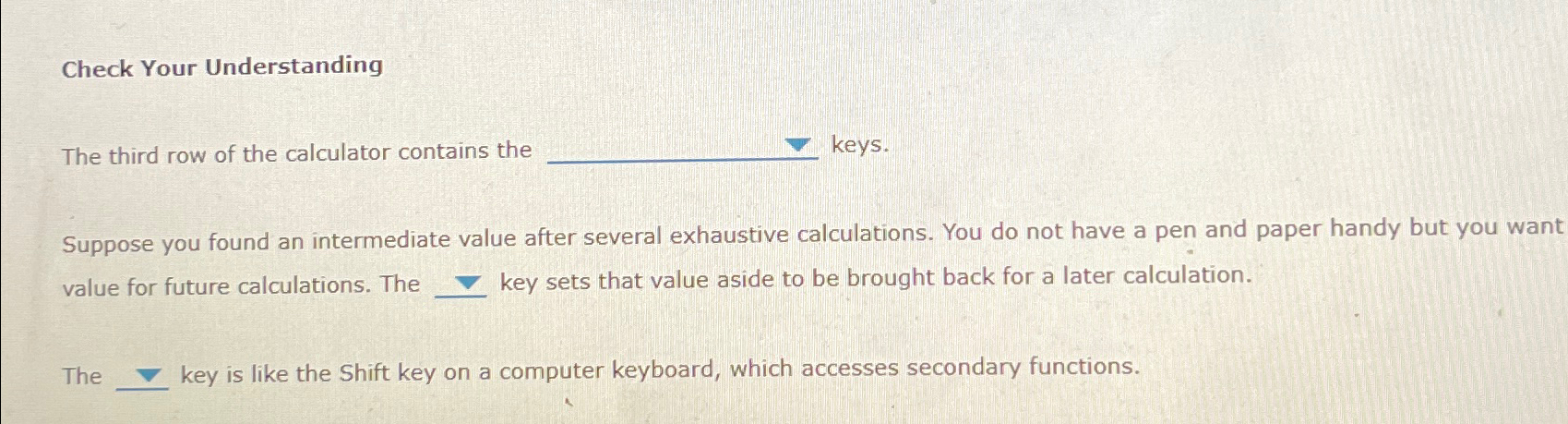 Solved Check Your UnderstandingThe third row of the Chegg