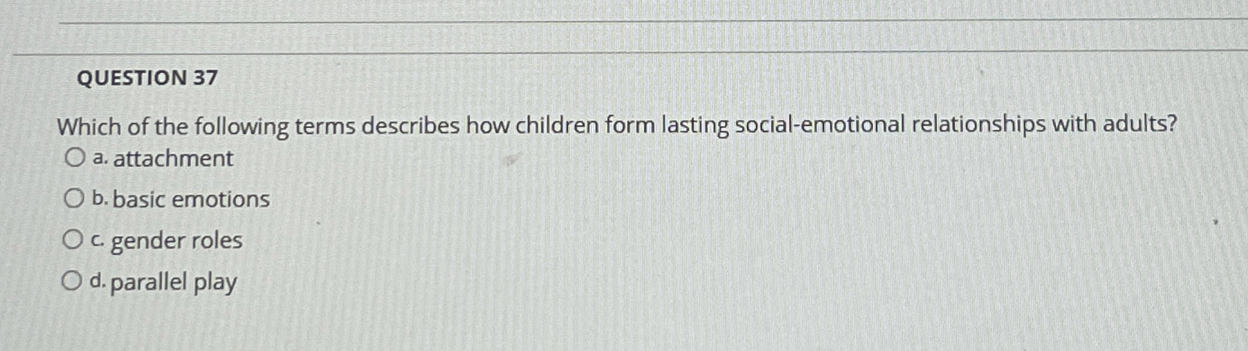 Solved QUESTION 37Which of the following terms describes how