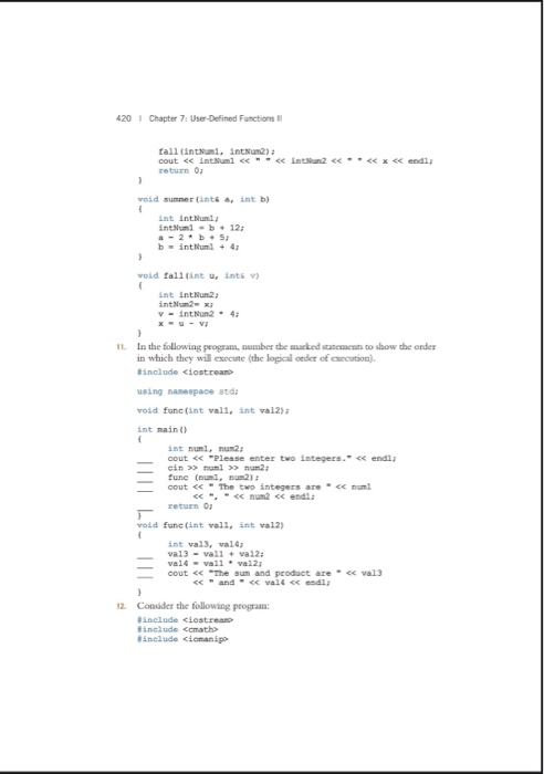 416 Chapter 7: User-Defined Functions Il 29. If a | Chegg.com