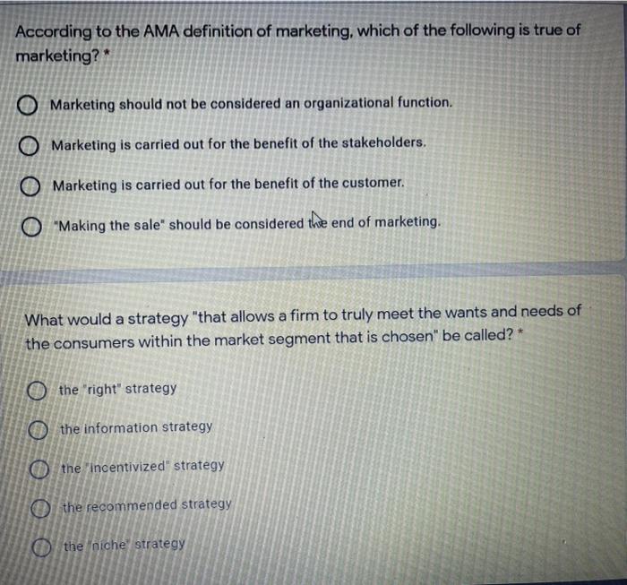 According to the Ama Definition of Marketing, Who Benefits from Marketing Activities?  