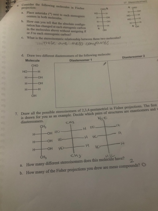 Solved Show You Know 1 For Each Of The Following Molecu