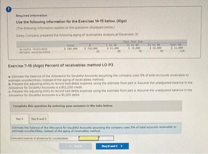 Solved Use the following information for the Exercises 10-11 | Chegg.com