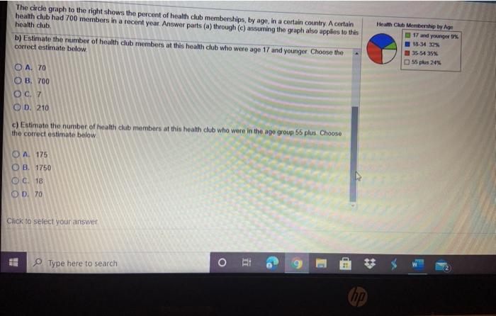 Solved The circle graph to the right shows the percent of | Chegg.com