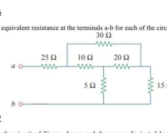 Solved Equivalent Resistance At The Terminals A-b For Each | Chegg.com