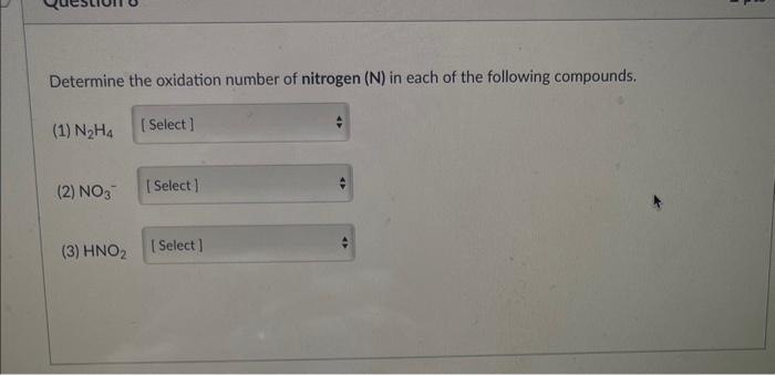 determine the oxidation number of n in hno3