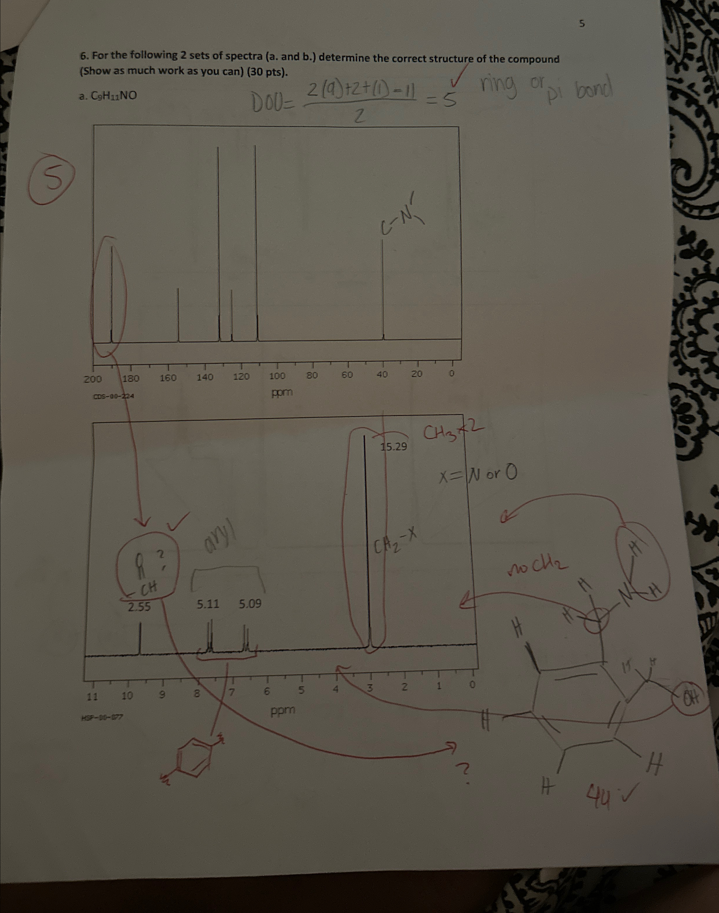 Solved 56. ﻿For the following 2 ﻿sets of spectra (a. ﻿and | Chegg.com