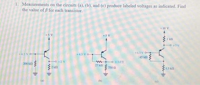 Solved Measurements On The Circuits (a), (b), And (c) | Chegg.com