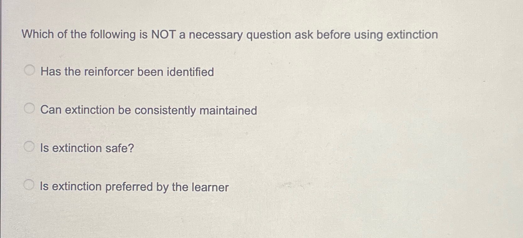 Solved Which of the following is NOT a necessary question | Chegg.com