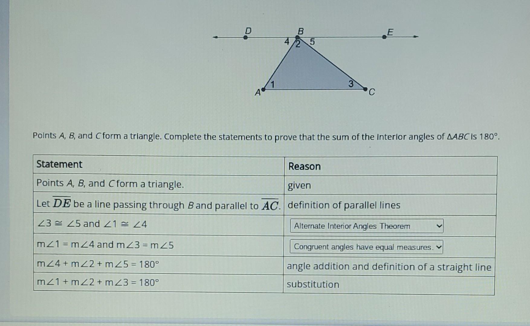 Solved Points A,B, And C Form A Triangle. Complete The | Chegg.com