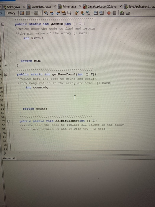 Solved 2 3 // Complete the definition of methods in this | Chegg.com