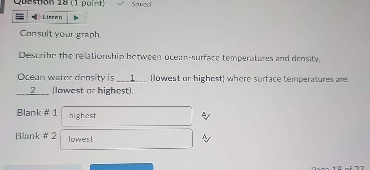 Solved Consult your graph.Describe the relationship between | Chegg.com