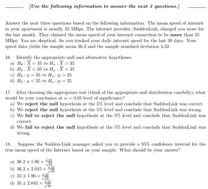 Solved Answer the next three questions based on the | Chegg.com