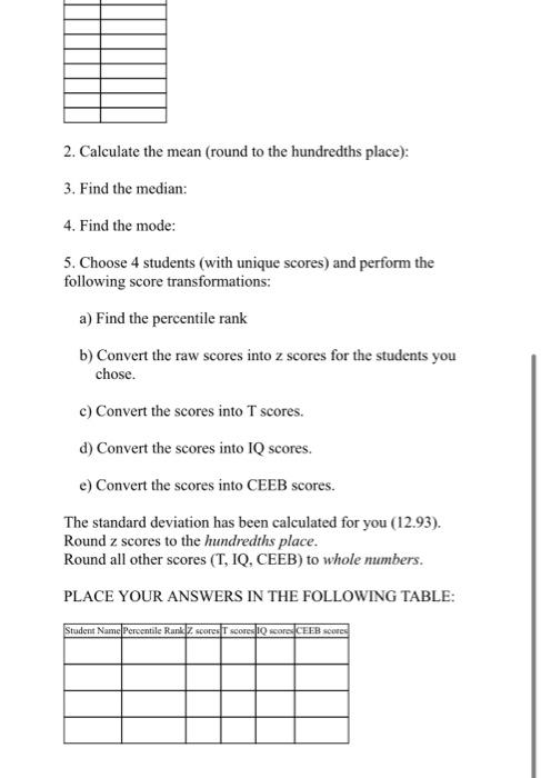 Solved Complete your work on separate paper and fill in your | Chegg.com