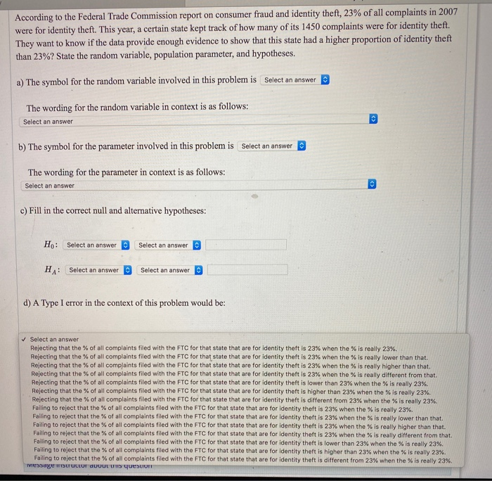 Solved According To The Federal Trade Commission Report On | Chegg.com