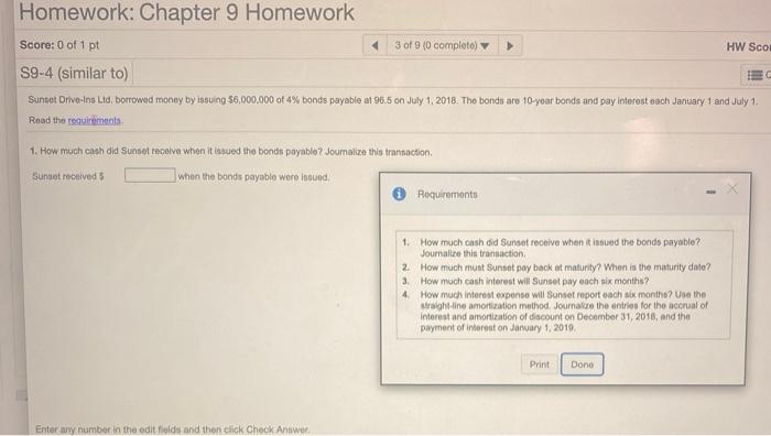 Solved Homework: Chapter 9 Homework Score: 0 of 1 pt 3 of 9 | Chegg.com