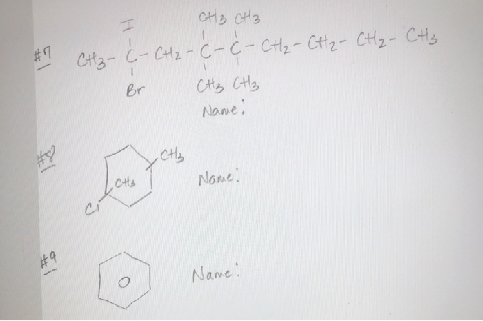 Solved CH2 - CH₂ - CH3 #5 CH3-CH2-CH2-CH-CH₂ - CH-CH3 Name: | Chegg.com