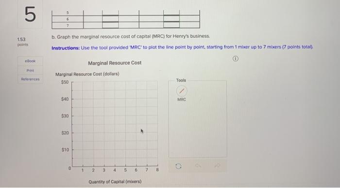 Solved 5 Marginal Resource Cost Exercise 2 153 points Henry | Chegg.com