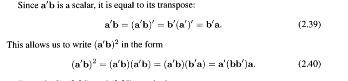 Solved 2.11 Let (i) 2 1 and b 1 3 а — 3 2 (a) Find a'b and | Chegg.com