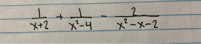 Solved x2-x-2 X²-4 사2 | Chegg.com