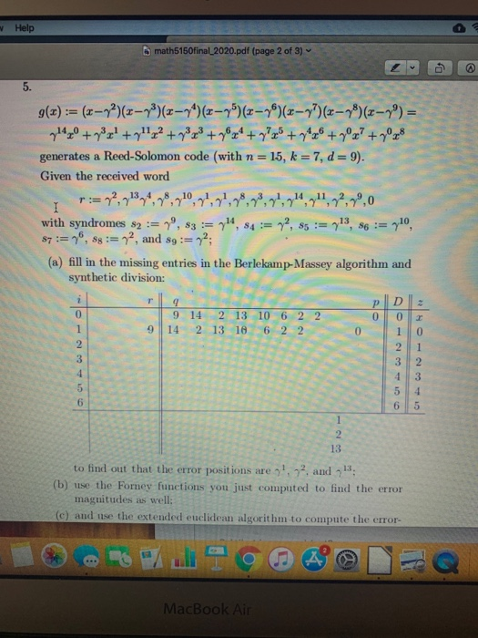 Help Math5150final Pdf Page 2 Of G X X Chegg Com