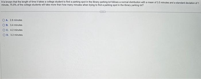 Solved It is known that the length of time it takes a | Chegg.com