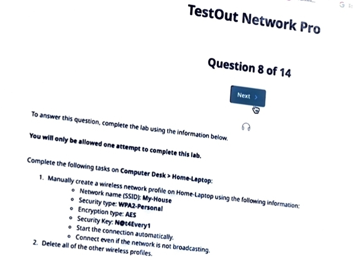 Solved TestOut Network ProQuestion 8 ﻿of 14To answer this