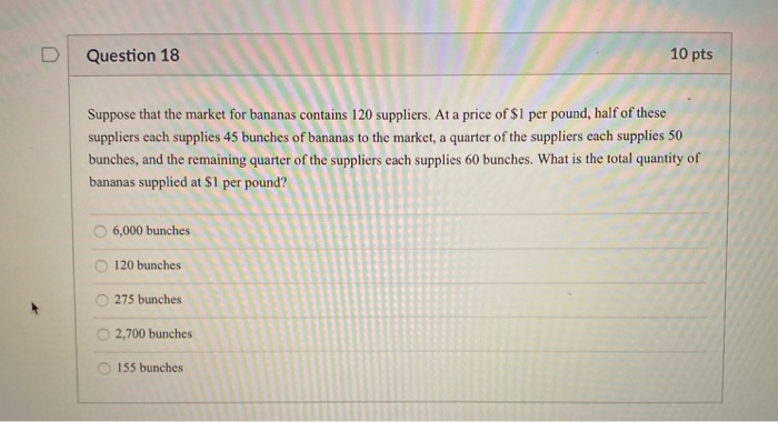 Solved Question 18 10 pts Suppose that the market for | Chegg.com