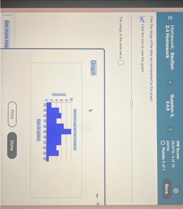 statistics homework section 2 4