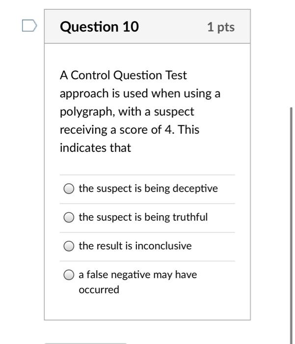 Solved Question 8 1 pts You're using the Control Question