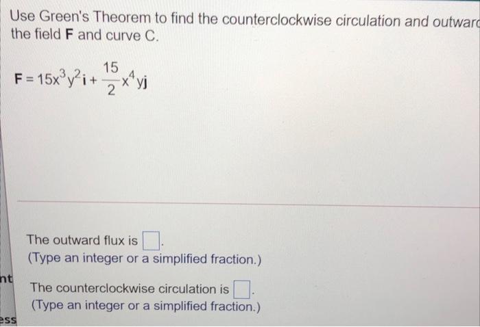 Solved Use Green's Theorem to find the counterclockwise | Chegg.com
