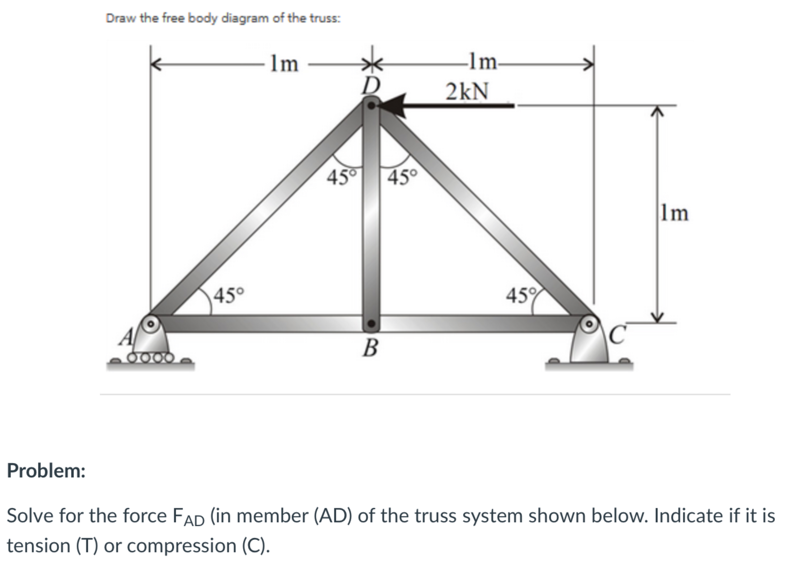 Force Square Problem: \( \square \)Solve for the force | Chegg.com