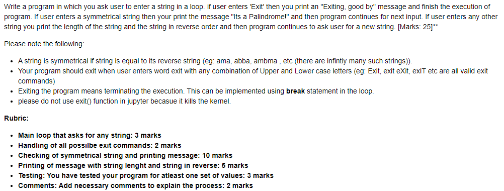 Solved Write a program in which you ask user to enter a | Chegg.com